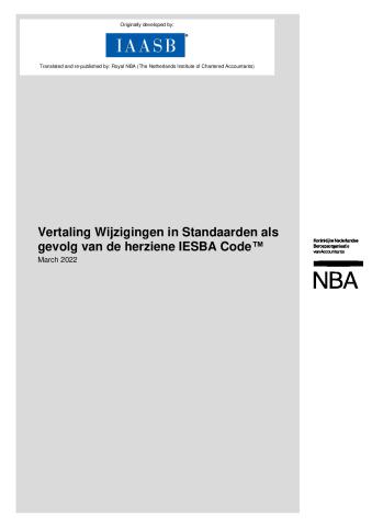 Conforming Amendments_IAASB IS_Revised IESBA Code_Dutch_Secure.pdf